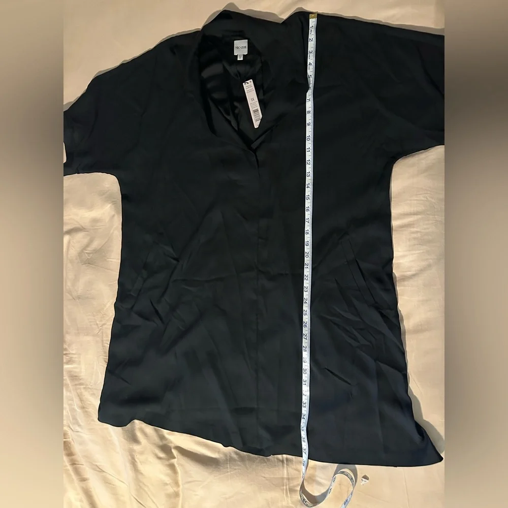 NIC + ZOE NWT Devon Shirtdress in onyx 1X - Picture 5 of 12